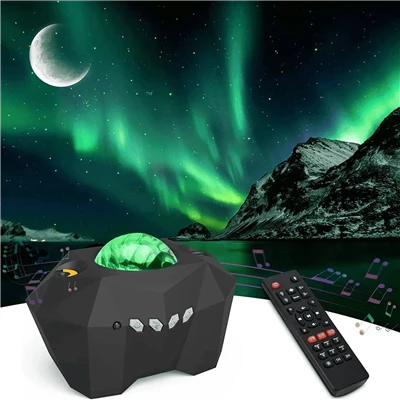 Night Galaxy Northern Lights Aurora Projecto med Bluetooth-högtalarfjärrkontroll