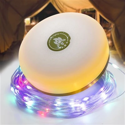 USB/Solladdning Solar Camping Lights String