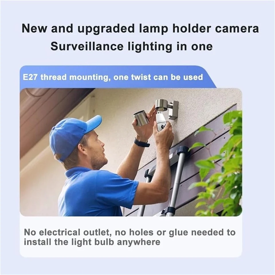 WiFi 1080P E27 Led Light Bulb Camera price